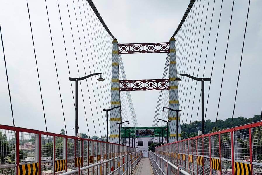 Janki Setu Bridge Installed with our Bridge Ropes